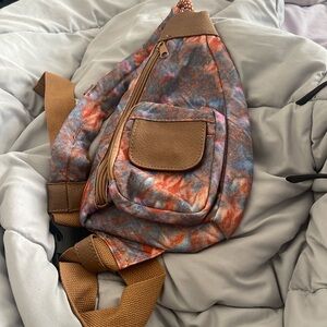 Tie dye sling crossbody bag